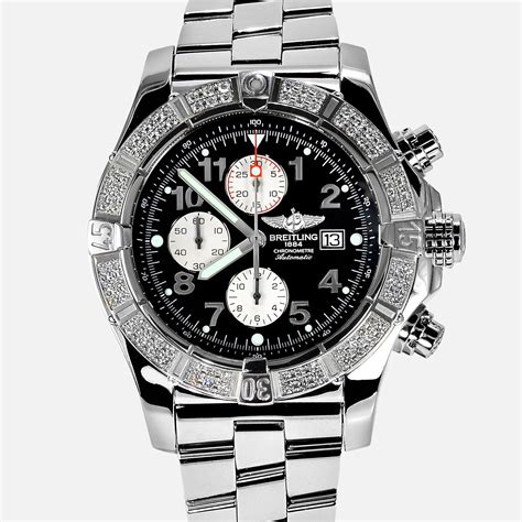 breitling super avenger diamond bezel price|breitling a13370 specs.